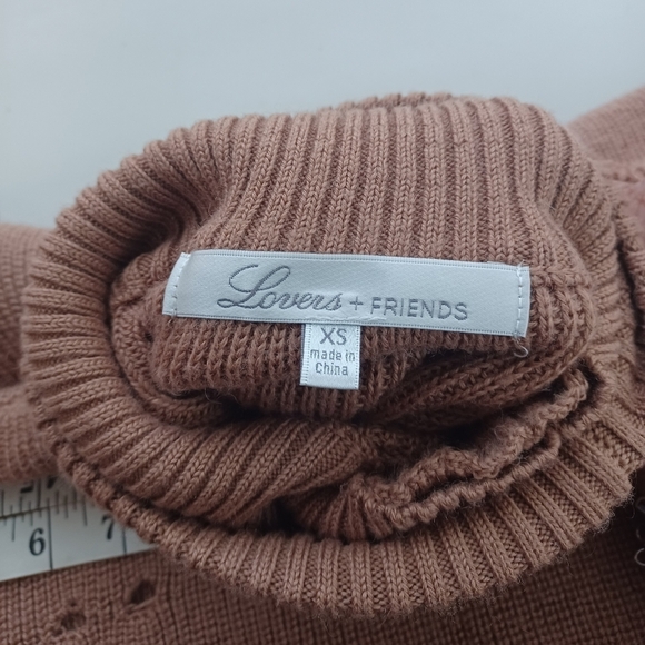 Lovers and Friends Sz XS Arlington Distressed Wool Blend Jumper Sweater - Picture 13 of 14